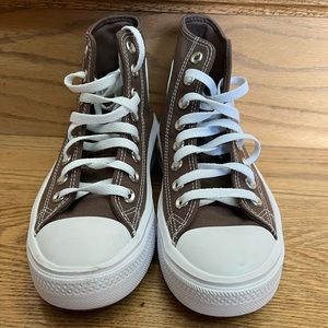 Converse high top platform shoes